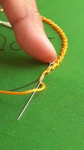 808K views · 13K reactions | Scroll chain stitch round design for table runner x cushion covers #reelsviralシfb #basicembroideryabc #fbshorts | Basic Embroidery ABC | Facebook