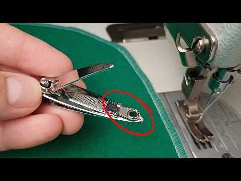 I was surprised when I saw my grandmother using nail clippers for sewing.