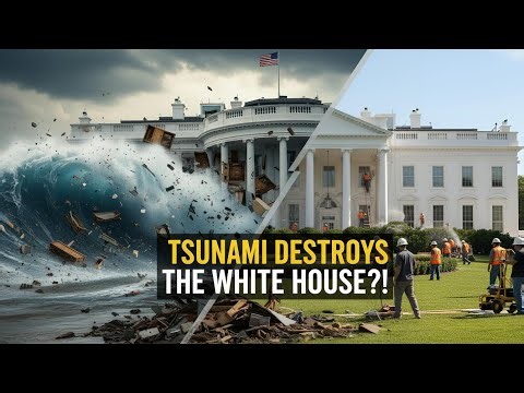 White House Destroyed & Rebuilt After Massive Tsunami — Complete Restoration
