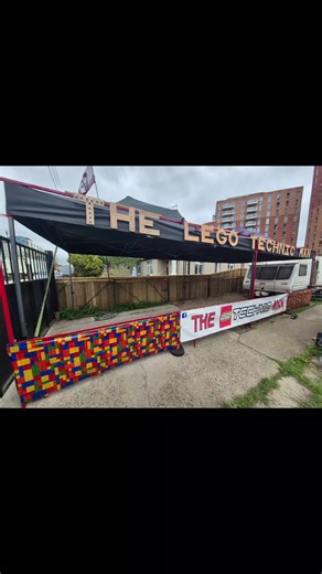 my lego technic man stall front is coming along just nicely now just got 200 led lights to do now nearly ready for the shows