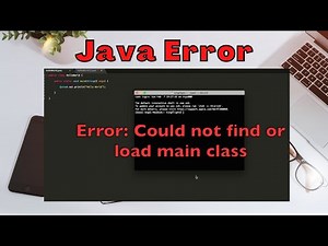 Could not find or load main class | java.lang.ClassNotFoundException
