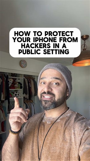 How to protect your iPhone from hackers in a public setting #iphonetips