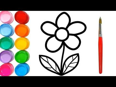 Flower Drawing | How to Draw a Flower Step by Step | Easy Drawing