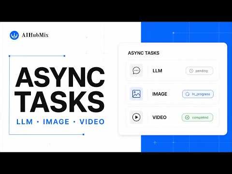 AIHubMix Async Tasks Tutorial: LLM, Image, Video & Webhooks