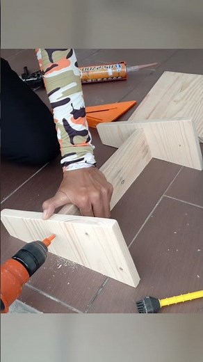 Project: Making a foot rest | Short version #diy #woodworking