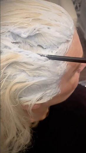 Wella Color Touch 8/81 Silver #wella #colortouch #silverhair