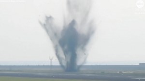US WWII bomb explodes at Japanese airport