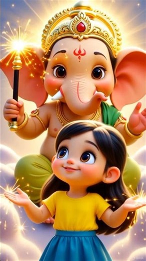 Ganesh Ji Ki Jadoo Wali Chhadi #shorts #shortsfeed #shortsvideo #cartoon #pooja #cartoonshorts