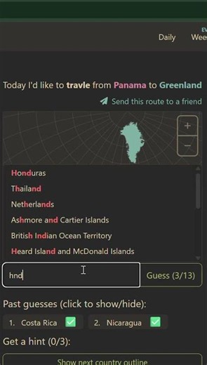 Daily Travle #78: North America #travle #geography #speedrun #savethemappingcommunity #catnachofc