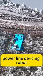 24K views · 21 reactions | In the cold #winter, snow and ice can cause power lines to fail. To ensure electrical safety, #robots have been deployed to clear ice from power transmission lines in China. #technology #AI #innovation | Hainan Touch | Facebook