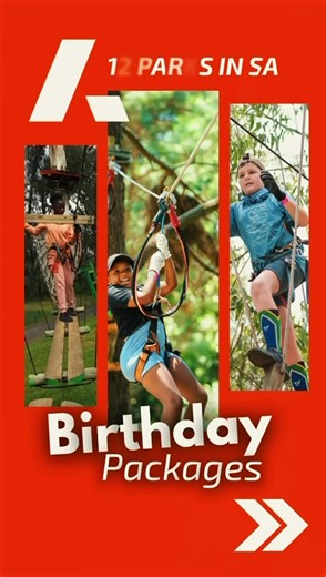Level up your birthday at Acrobranch! Epic party packages for every group size. Enjoy 2 hours of treetop thrills & ziplines in a safe environment. Deal valid until 30 Nov 2026. Min. age: 3 yrs Book now on their website. #kidsparties #birthdayparties #obstaclecourse