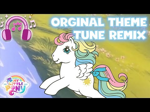 🎵 My Little Pony: 40 Years 🎉 | Original Theme Tune Remix (Official Lyrics Video) Music MLP Song