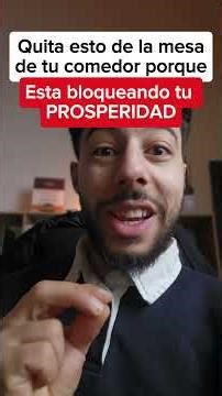 Remove this from your dining room table, because it is blocking your prosperity.