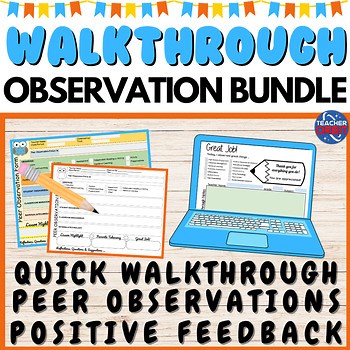 Teacher Observations Forms Walkthrough Peer Coaching Feedback Principals Admin