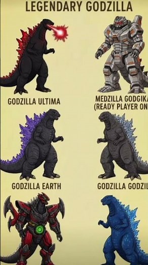Types and Transformations 2025#Godzilla #Legendary Godzilla #Godzilla Ultima #Mecha Godzilla #Godzil
