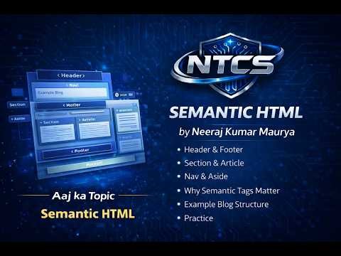 Semantic HTML(Part-2)