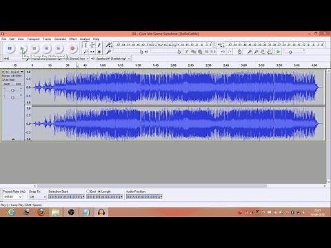 How to make karaoke using audacity