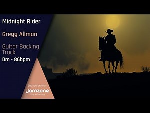 Guitar Backing Track | Midnight Rider - Gregg Allman