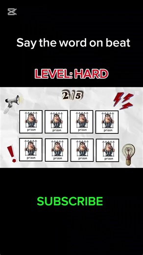 Say The Word On Beat Challenge | Level Hard