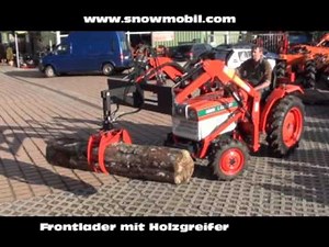 Frontlader Anbau mit Holzgreifer für Traktoren