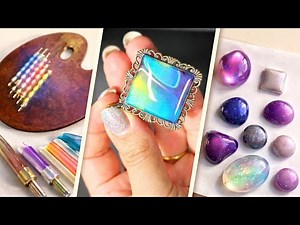 3 Stunning Resin Art Projects | Color Tests, Jewelry & Cabochons ✨