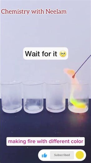 😲 Scroll Stop Caption these Metals Burn in Different Colors! 🔥 | Flame Test