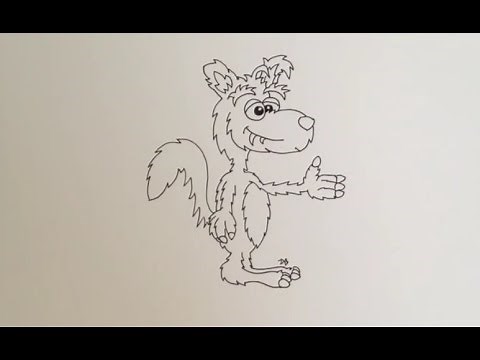 Comment dessiner un loup - Facile pas à pas