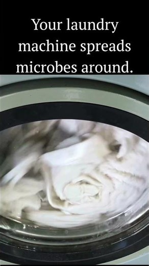 Your laundry machine spreads microbes around