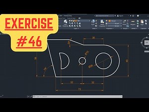 AutoCAD 2D Basic Drawing and Drafting Practice for Beginners #46