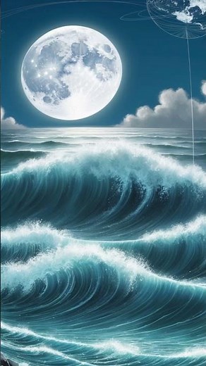 ¿Cómo se Producen las Mareas? La Fuerza Gravitacional que Mueve los Océanos 🌊🌕 #curiosidades