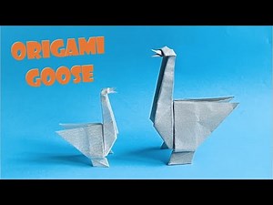 How to make an easy origami goose, step by step tutorial