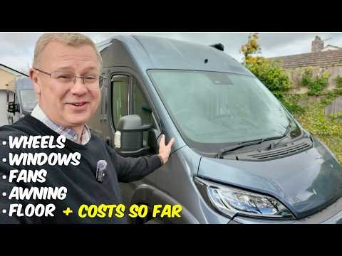 Fiat Ducato Campervan Build Update 🚐 Wheels, Windows, MaxxFans & Our FINAL Floor Choice!