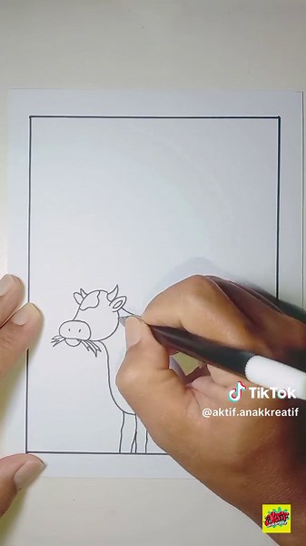 Cara Menggambar Sapi di Peternakan: Panduan Lengkap Gambar Sapi Lucu 🐄