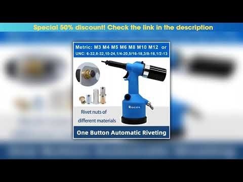 Review ROCOL Pneumatic Rivet Nut Gun Kit Industrial Adjustable stroke Pneumatic Hydraulic Automatic