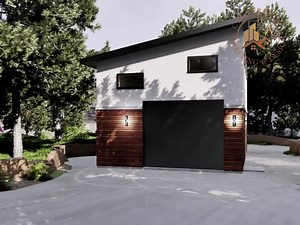 Modern One-car Garage Plans With Loft: Gym, Studio, Office or Hangout Space (PDF Instant Download) - Etsy Canada