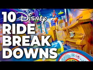 Top 10 Disney Fails, Ride Breakdowns & Malfunctions Pt 13 - Walt Disney World, Disneyland & Paris