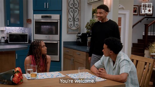 Come through date night! 🥰 It's getting real cute and real cozy with these two...but not TOO cute and cozy if CJ has anything to do with it. 😂 #HouseofPayne | Tyler Perry's House Of Payne - BET