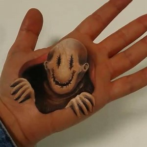 28K views · 820 reactions | Crazy 3D HAND painting created by Artist | Luca Luce. Luca does incredible makeup, effects work- we definitely recommend checking out more on his page | Sullen Clothing | Facebook