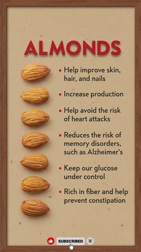 Benefits of Almonds | Nutrition, Health & Wellness Tips #healthyfood