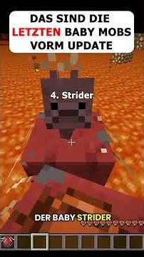 DAS SIND DIE LETZTEN 5 BABY MOB VARIANTEN 😍 #minecraft #updatenews #snapshot #shorts