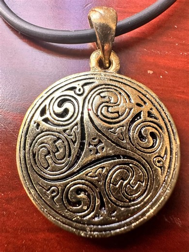 Vintage Heavy Half Troy Oz 18K Solid Gold Vermeil .925 Sterling Silver 1930s Celtics Viking Trinity Necklace - Etsy