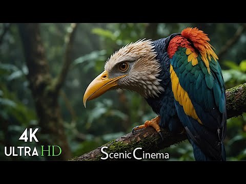 Birds That Call Jungle Home - Singing Birds | Forest Edition | Scenic Cinema With Nature Sounds 4K