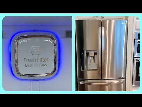 How to replace Air Filter and reset Light on an LG Refrigerator