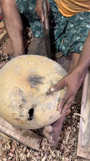 958K views · 6.9K reactions | Sitar Making From Pumpkin Full Process | Mi_nashikkar_ | Facebook