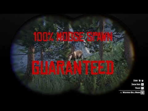 RDR2 - 100% Guaranteed Moose Spawn Location - [OLD] Check Desc for Improved Guide