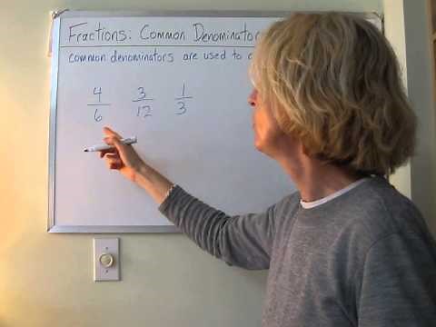 Fractions: Common Denominators. Calculate common denominators