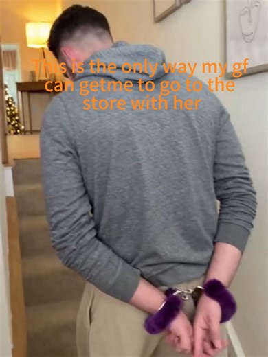 This is the only way my gf can getme to go to the store with her #handcuffs #playful