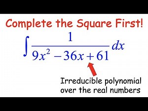 Calculus Class: Integral by Completing the Square