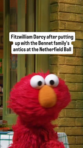 Jane Austen Remixed on Instagram: "Elmo really is full of wisdom. #janeausten #prideandprejudice #classics #literature #book #elmo #sesamestreet"