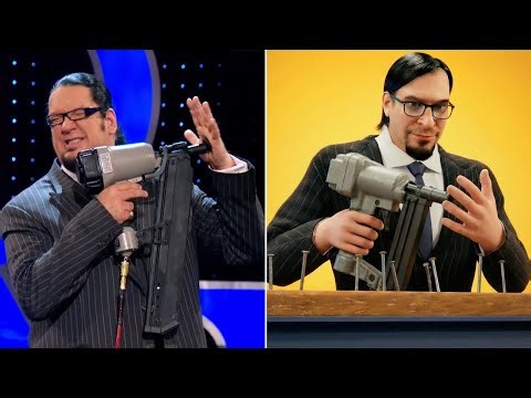 Penn & Teller's Nail Gun Magic Secret Revealed!
